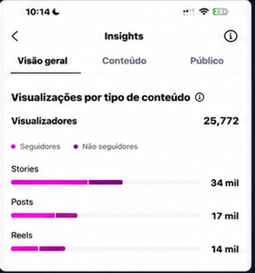 Instagram 90-day insights screenshot 2
